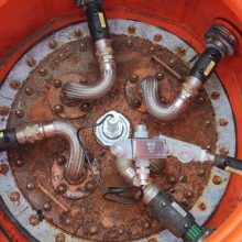 Sensor de medição de nível instalado dentro do tanque de combustível
